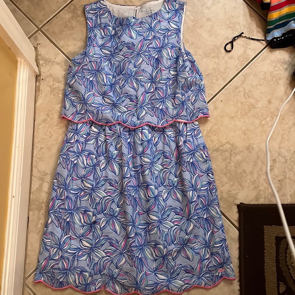 Girls vineyard vine dress